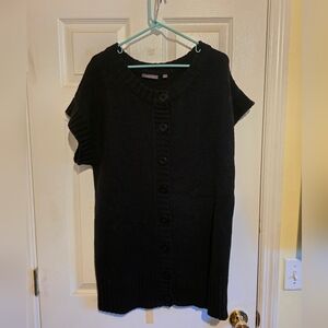 Black Button-Up Sweater/Dress